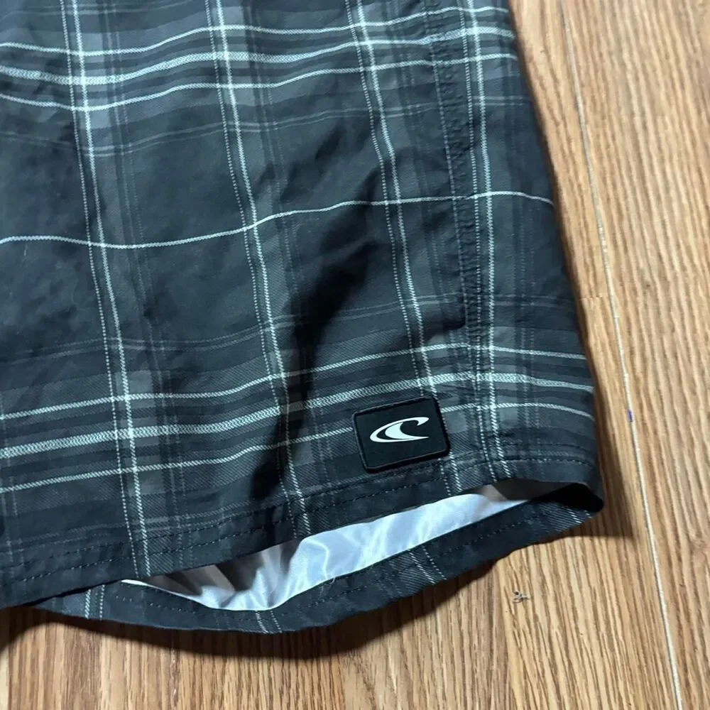 O-neill Men's Grey and Black Swim-briefs-shorts